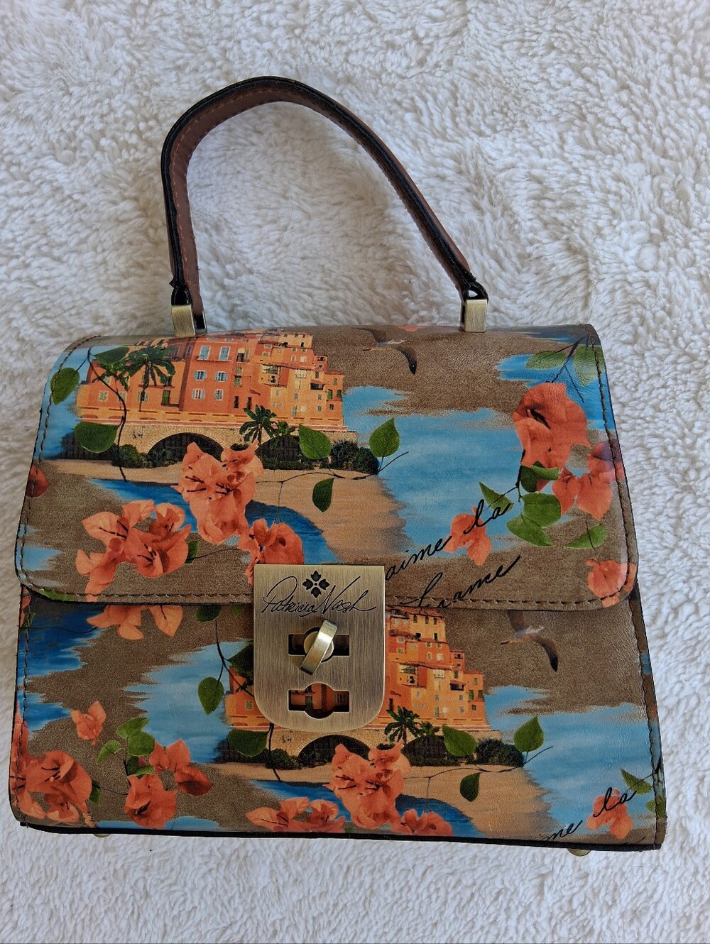 Patricia Nash Chauny Leather Satchel French Riviera